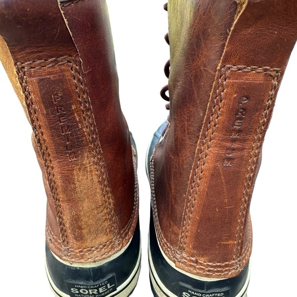 Sorel 1964 Premium Brown Leather Waterproof Duck Boots Women’s Size 8 - Picture 10 of 14